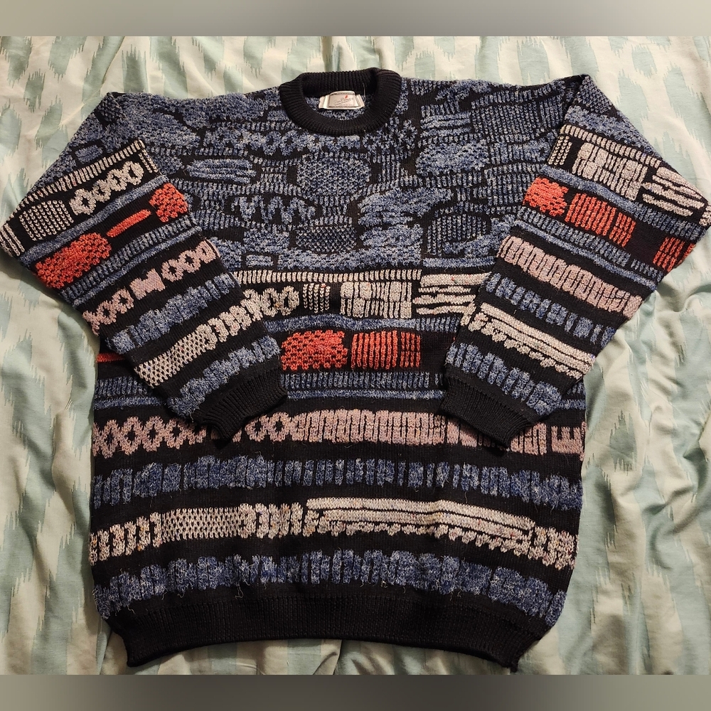San Dino Vintage Multicolor Sweater Men’s Size‎ 52 Made in Italy